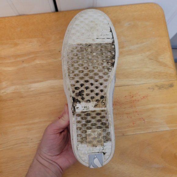 Skechers Silver Iridescent Sparkle Stud Rhinestone Flats - Picture 5 of 9